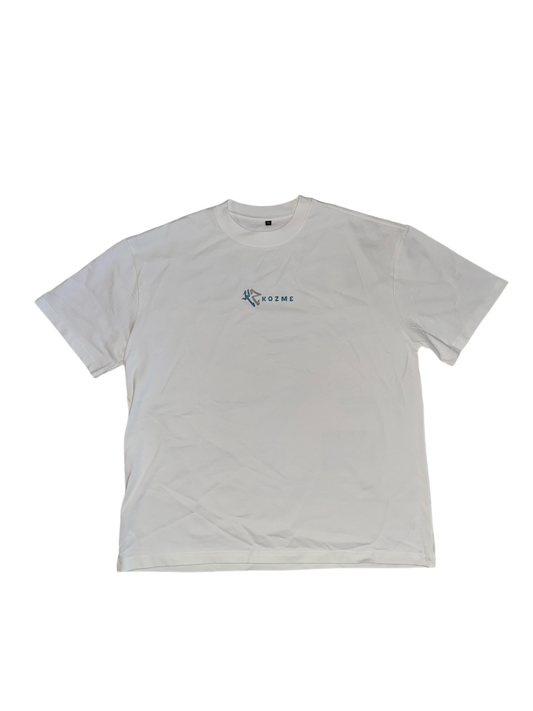 White "Trust" oversize t-shirt